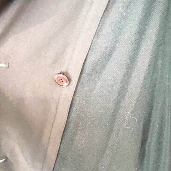 VALERIE STEVENS PETITES BLACK TRENCH COAT WITH REMOVABLE LINING WOMENS SZ 8 - Picture 4 of 5